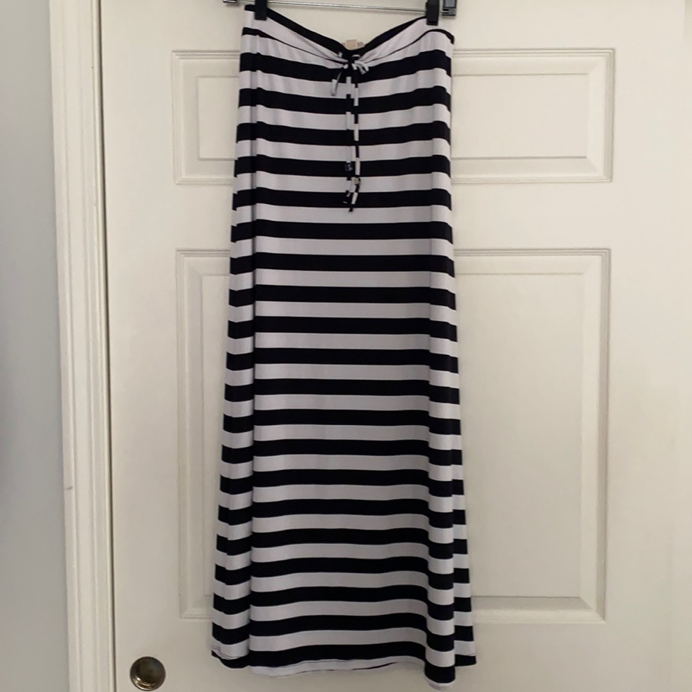 Michael Kors Black & White Maxi Skirt - M